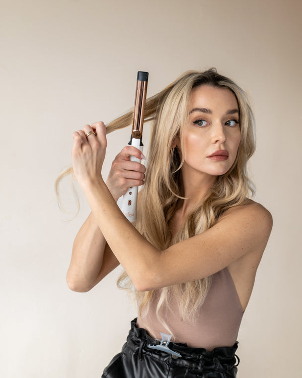 Beachy Waves With The Belisa Cordless Curling Iron With Clip - Lunata Beauty