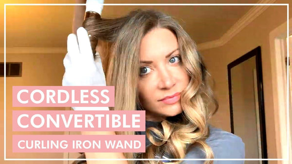 Cordless, Convertible Curling Iron and Wand - Lunata Beauty