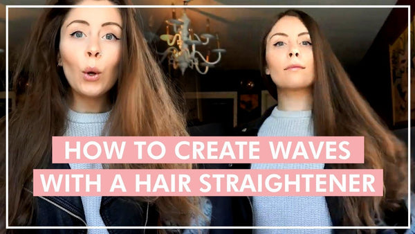 How To Create Waves With a Hair Straightener Flat Iron - Lunata Beauty