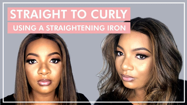 Straight To Curly Using the Lunata Cordless Straightening Iron - Lunata Beauty